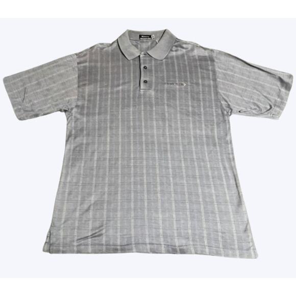 Monterey Club Polo Other - Monterey Club Tour 18 Men's Large Blue and Gold Polo Golf Shirt